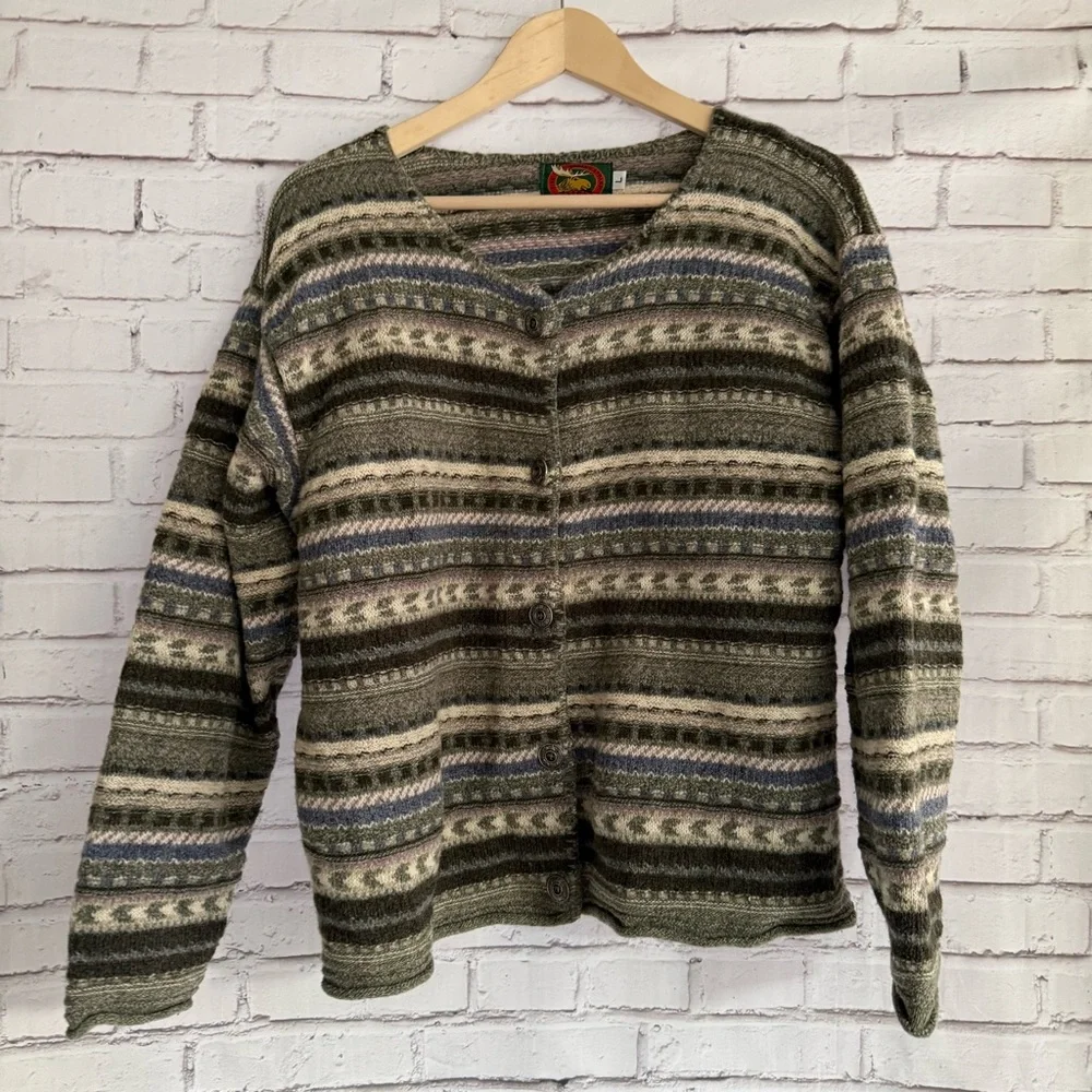 Cozy‎ Striped Cardigan Sweater
